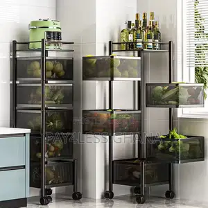 Multi-Tier Organiser Fruit Vegetable Metal Storage Basket