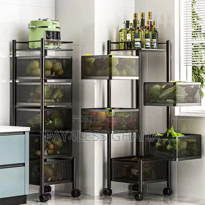 Multi-Tier Organiser Fruit Vegetable Metal Storage Basket