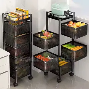Multi-Tier Organiser Fruit Vegetable Metal Storage Basket
