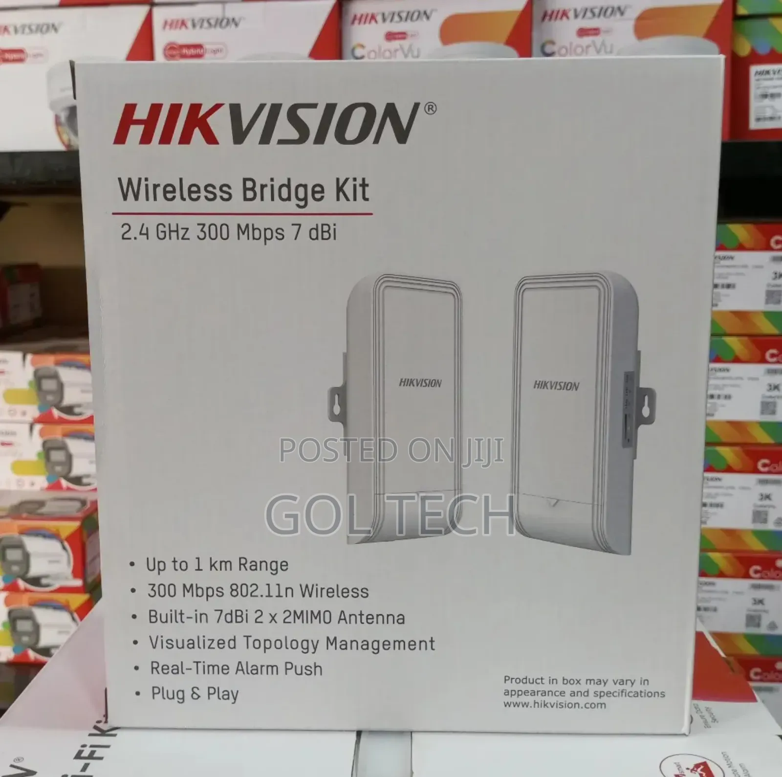 Hikvision Wireless Bridge Kit 2.4ghz 1km Ds-3wf100-Ei-2n
