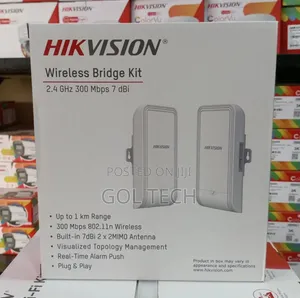 Hikvision Wireless Bridge Kit 2.4ghz 1km Ds-3wf100-Ei-2n