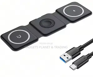Foldable Super Fast Wireless 3in1 Charger for Apple Products