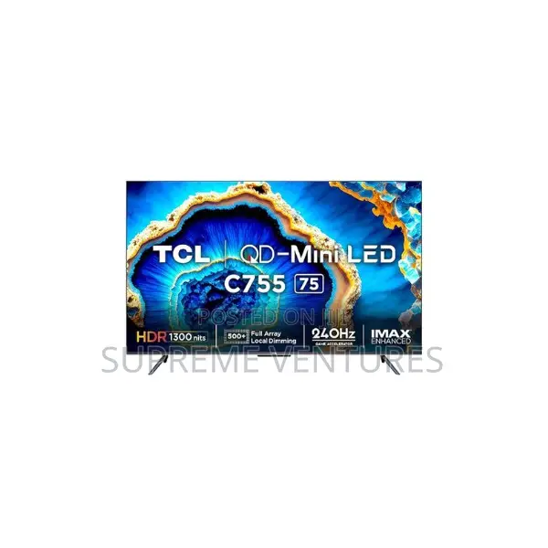 Elegant TCL 75 Inch Qd-Mini Led Tv Google Tv