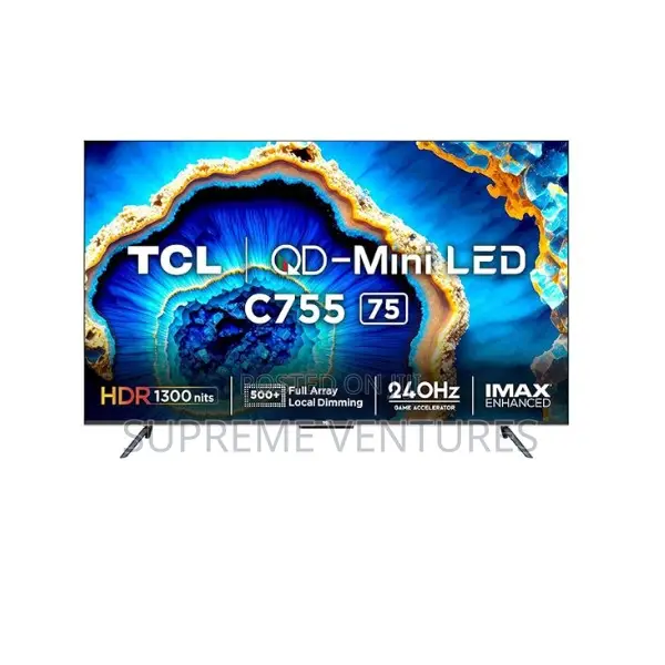 Elegant TCL 75 Inch Qd-Mini Led Tv Google Tv