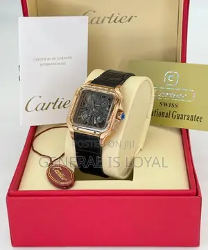 Cartier De Santos Skeleton Leather Strap