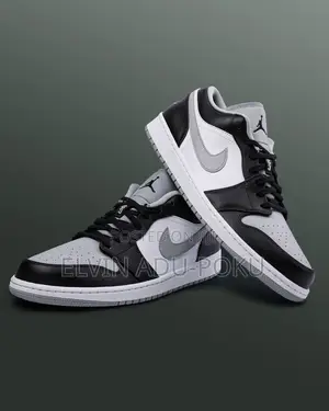 Jordan 1 Retro Low "Core Black/Particle Grey"