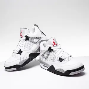Air Jordan 4 Retro Og "White Cement" Sneakers.