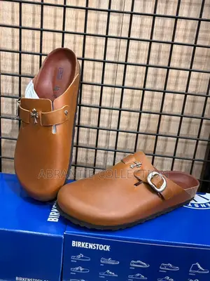 Birkenstock Leather Boston Chrome