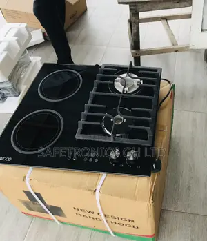 Accurate Black 60cm 2 Gas Cooker 2 Electric in-Built Kenwood