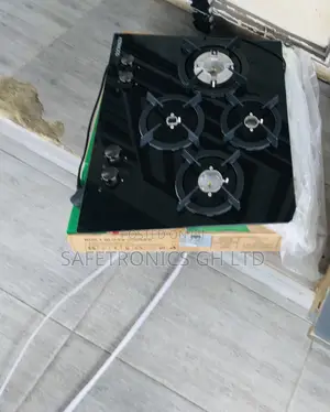 Super Smart 4 Gas Cooker in-Built Kenwood Black Cooker