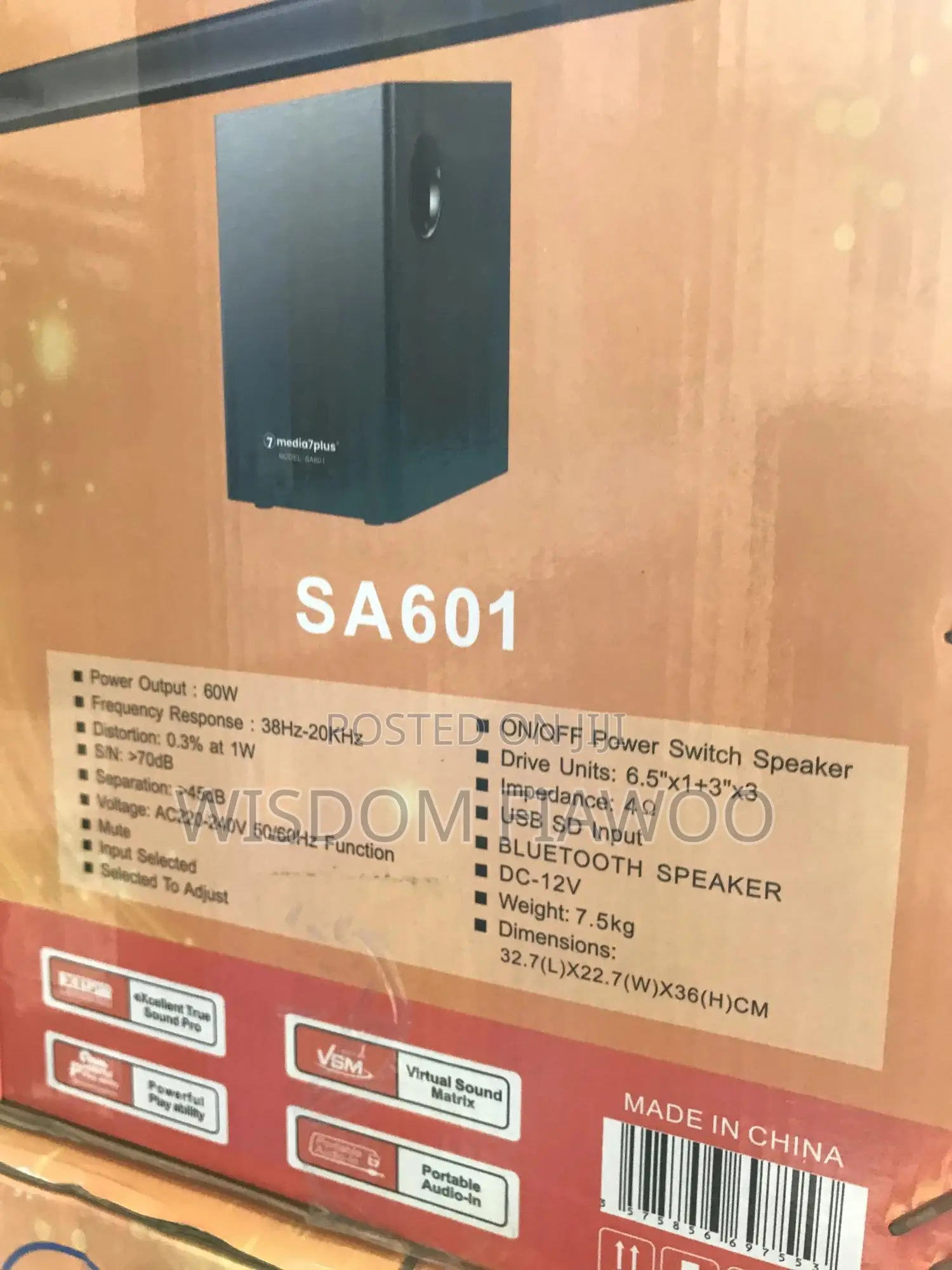 Media7plus Super Soundbar (Sa601)