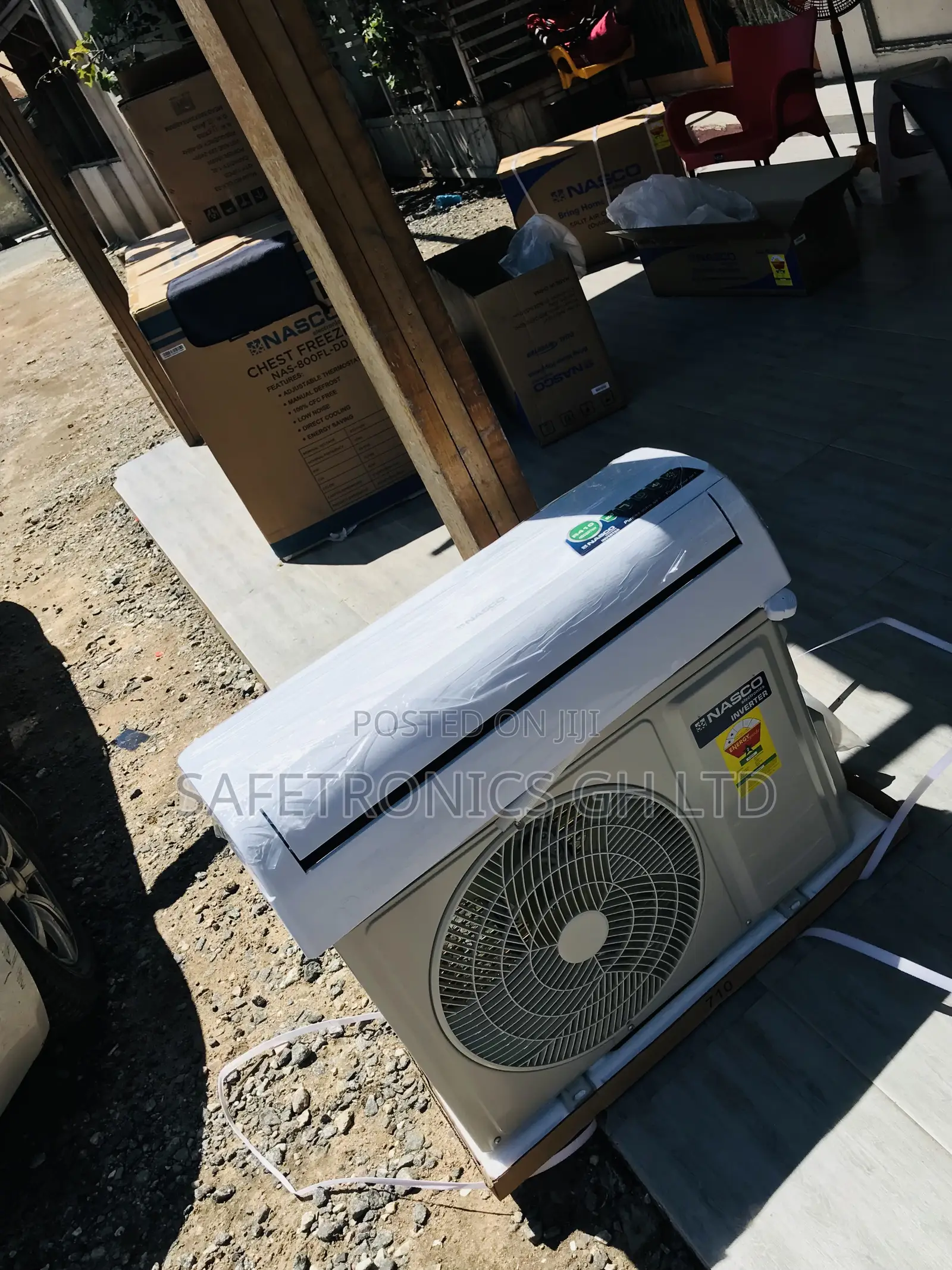 Classic White Inverter Nasco 1.5 Horsepower Split Ac