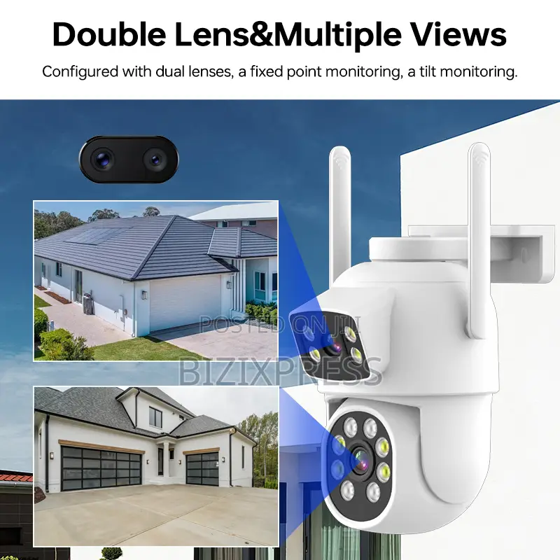 Dual Lens Wifi Security Camera