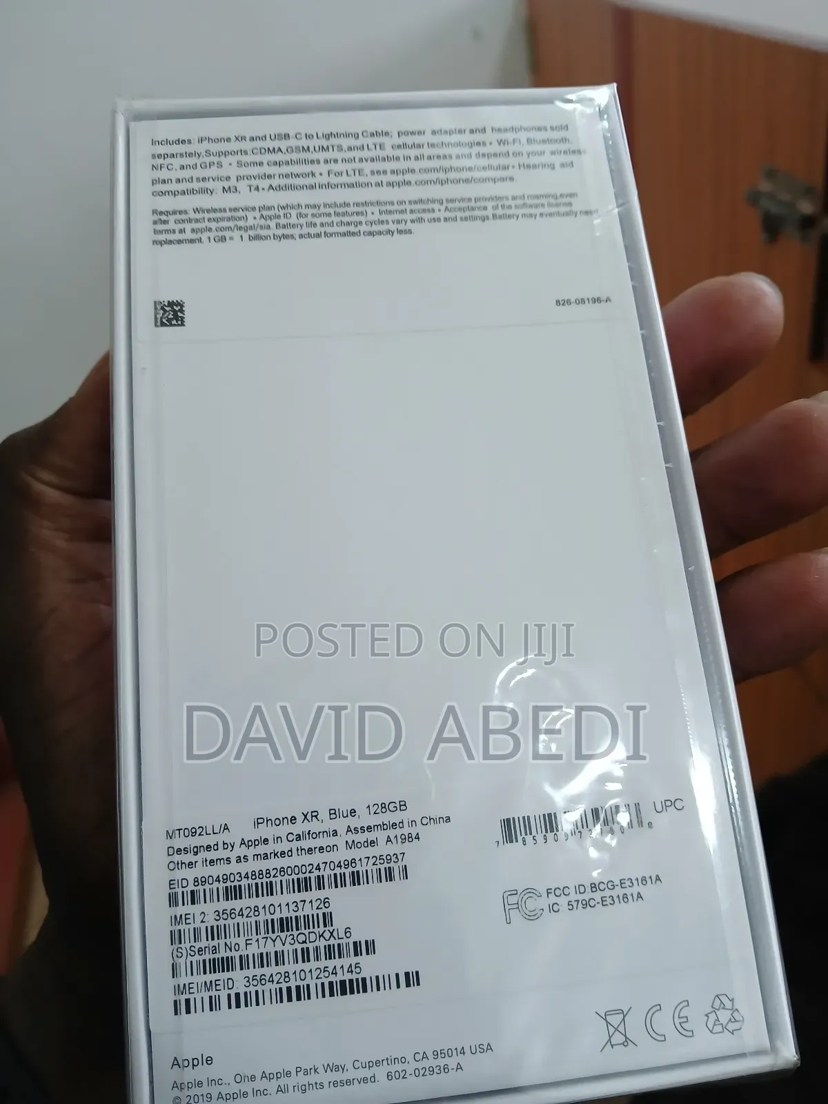 New Apple iPhone XR 128 GB Blue