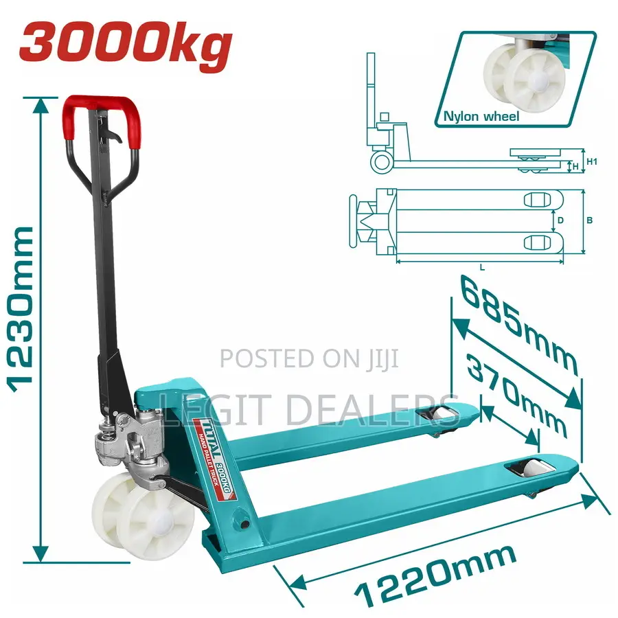 Total Heavy Duty Hand Pallet Truck 2500kg 3000kg