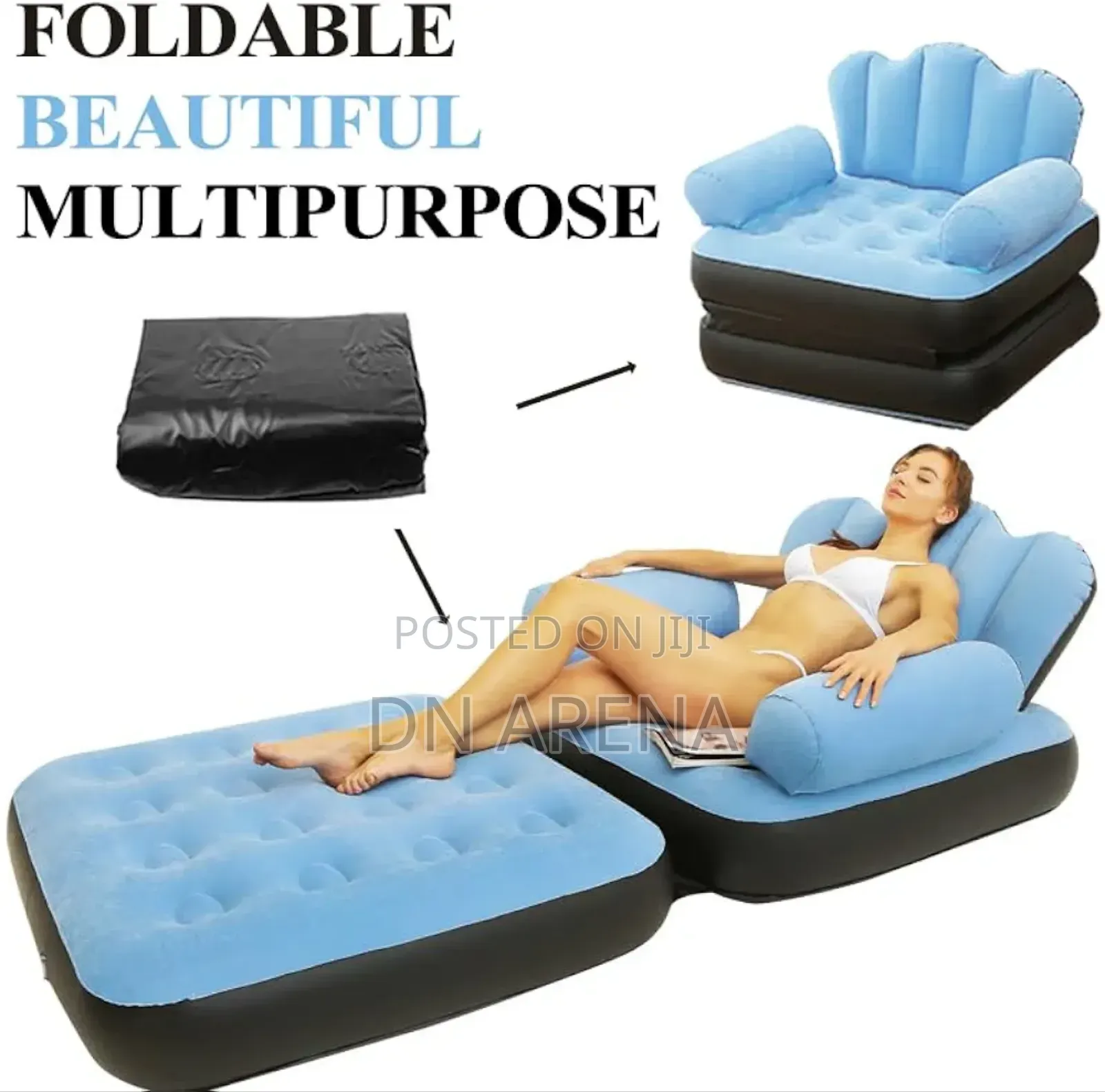 Inflatable Sofa With Air Pump Outdoor Adult Lazy Sofa