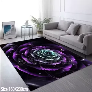 Light Grey Carpet Luxurious Geometric Stripe Living Room Mat