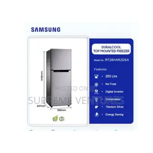 Samsung Duracool 203ltrs Top Mount Fridge Rt26har2dsa
