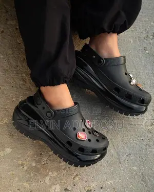 Crocs Double-platform Slingback Slides