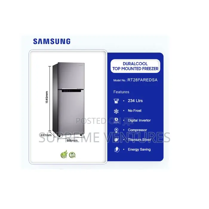 Samsung Top Mount Freezer Rt28har4dsa