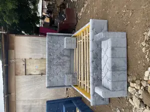 Double Bed With Ottoman 2 Side Drawers