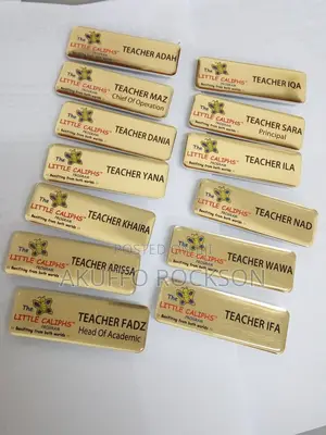 Modern Name Tags and Key Holders