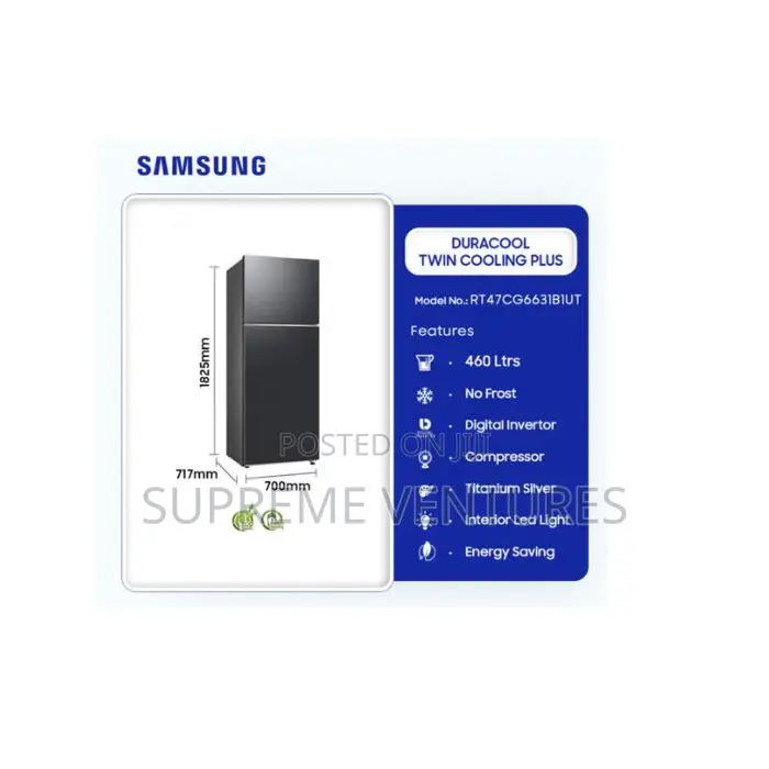 Samsung 460l Duracool Twin Cooling Plus Fridgert47cg6631b1ut