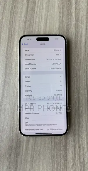 Apple iPhone 14 Pro Max 128 GB White