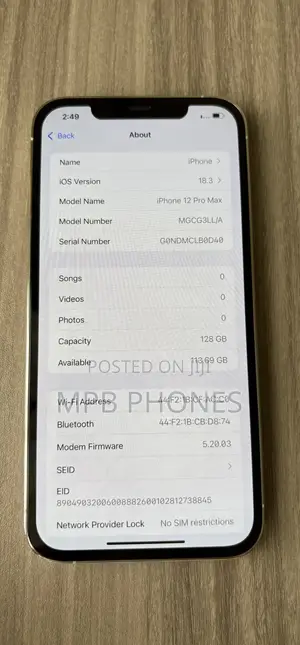 Apple iPhone 12 Pro Max 128 GB Silver