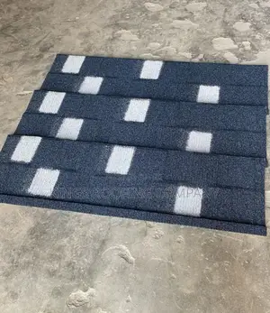 Rich Blue Black and White Shingle Tiles