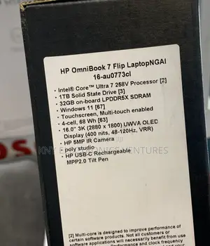 New Laptop HP OmniBook 7 16" 32GB Intel Core Ultra 7 SSD 1T
