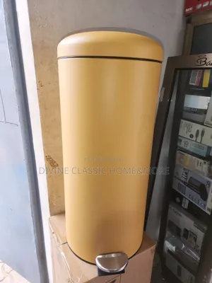 30lit Domed Pedal Bin Mustard