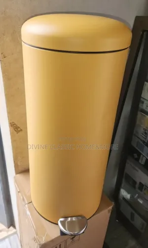 30lit Domed Pedal Bin Mustard