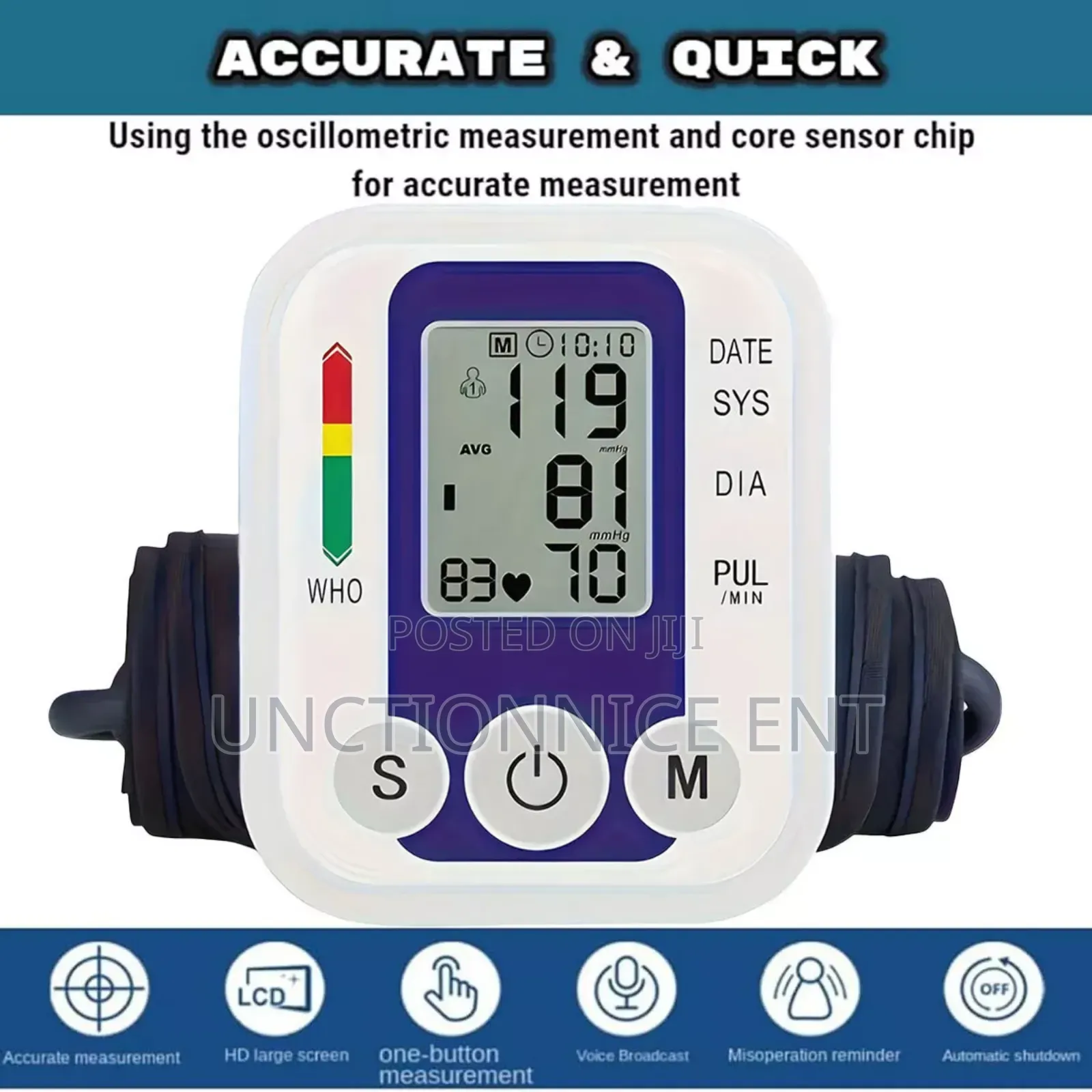 Blood Pressure Monitor Bp Monitors Arm Health Monitors