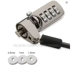 Laptop Theft Detterent 6.3mm Laptop Combination Lock