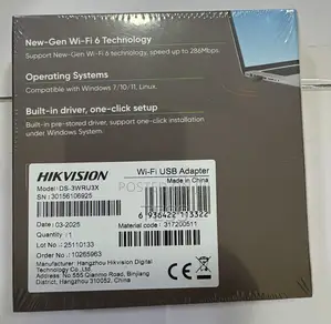 Hikvision Usb Wifi Receiver Wifi 6 Usb Adapter Ds-3wru3x