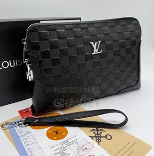 Louis Vuitton Premium Anti Theft Leather Men’S Handbag