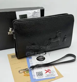 Luxury Casual High Quality Leather Armpit or Handbag -Black