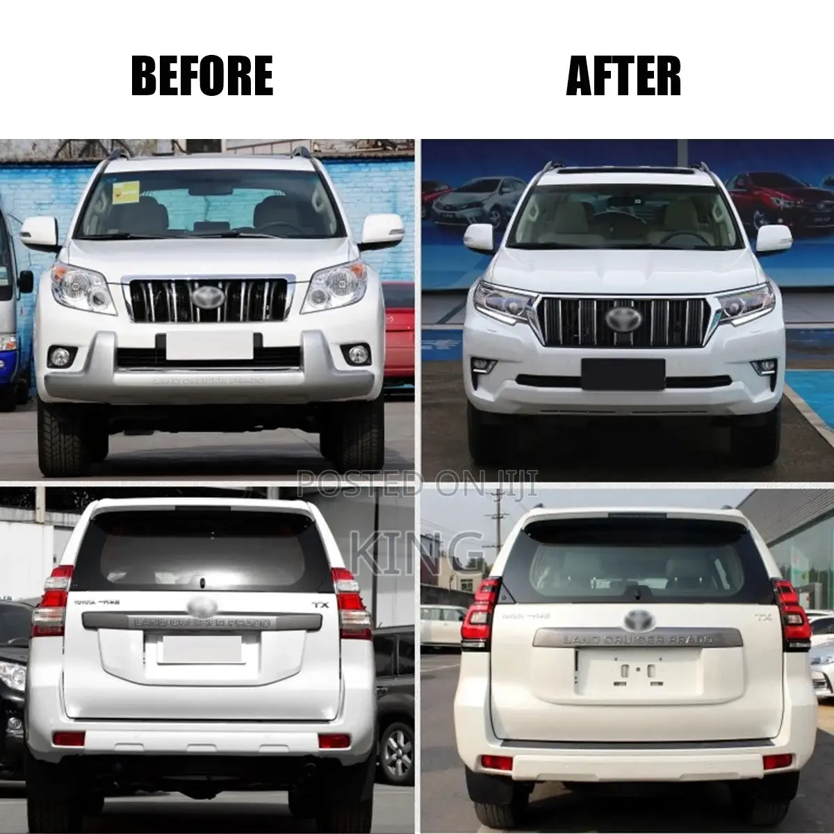 2018-2024 Toyota Landcruiser Prado Body Kit Facelift Upgrade