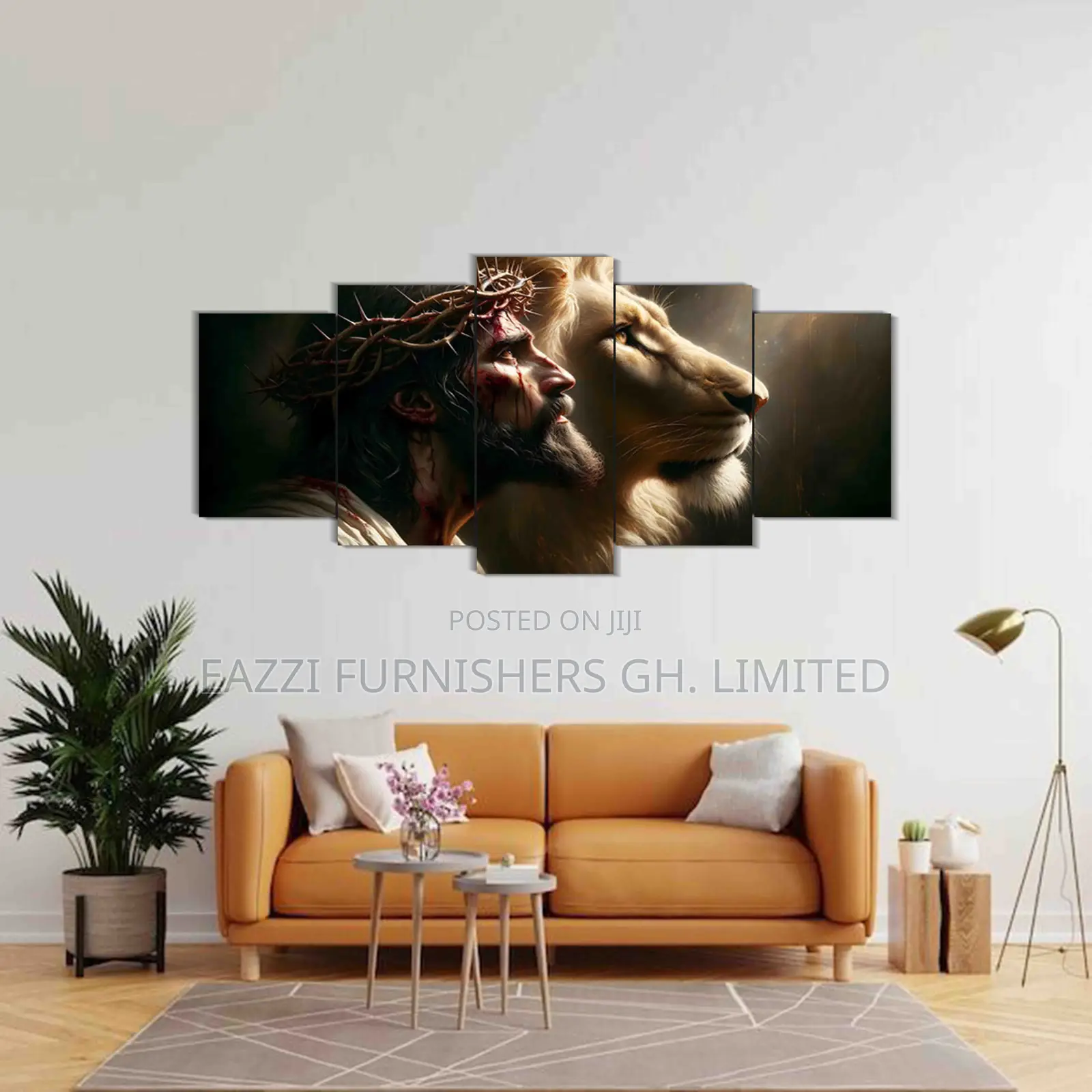 Lion of Judah Christian Wall Arts Canvas 3d Panels Frames