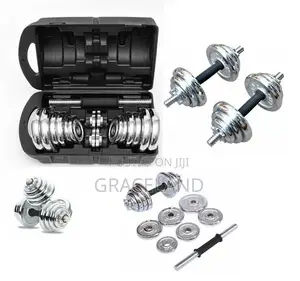 This Is Original Chrome 15 Kg Dumbbell Set Adjustable Gym.
