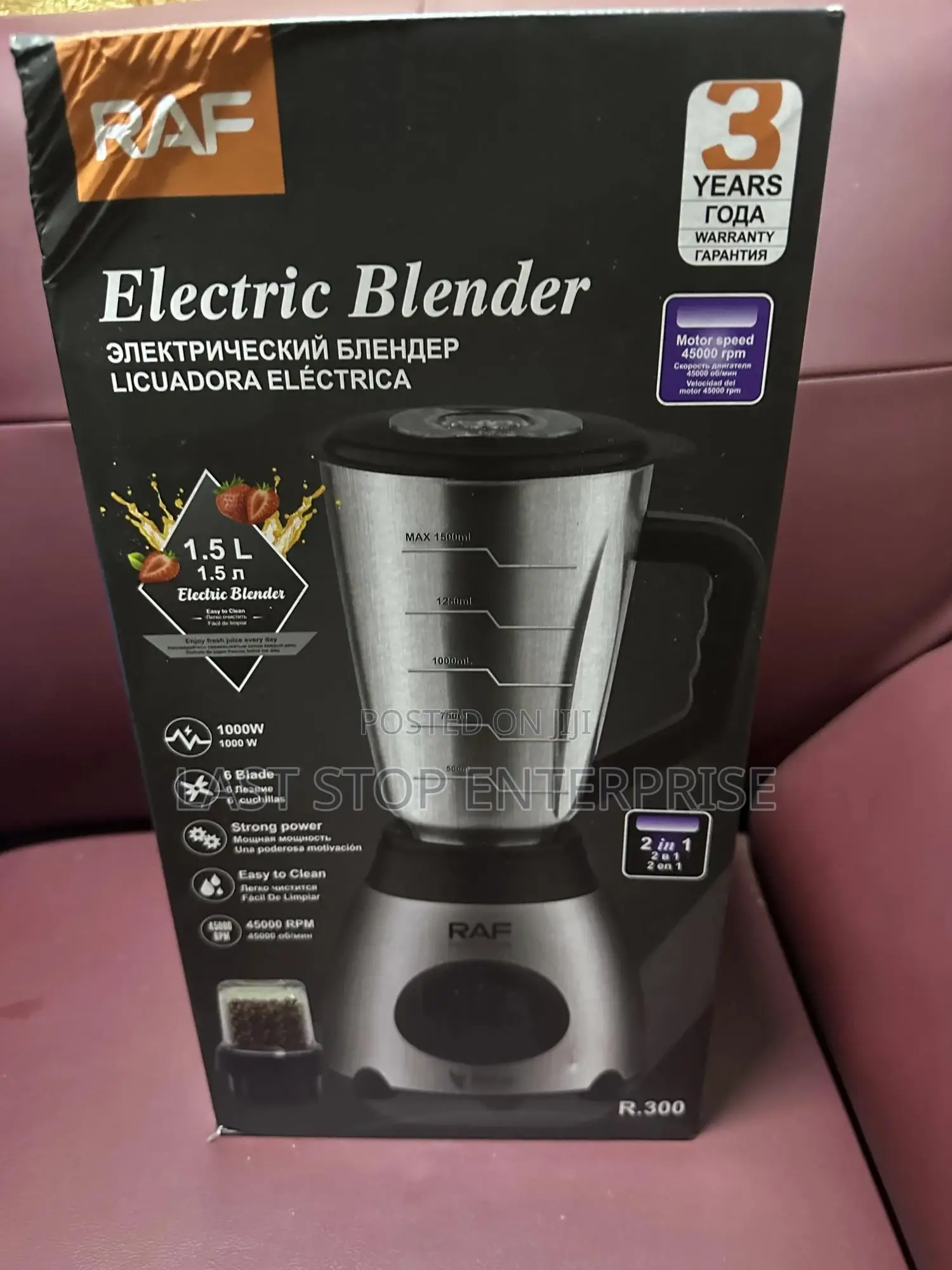Raf Electric 2 in 1 Blender
