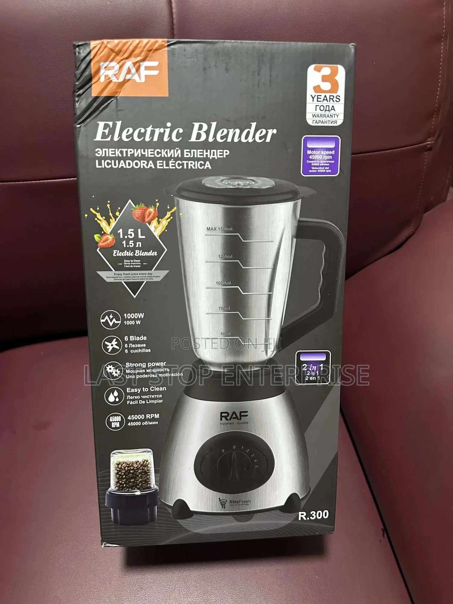 Raf Electric 2 in 1 Blender
