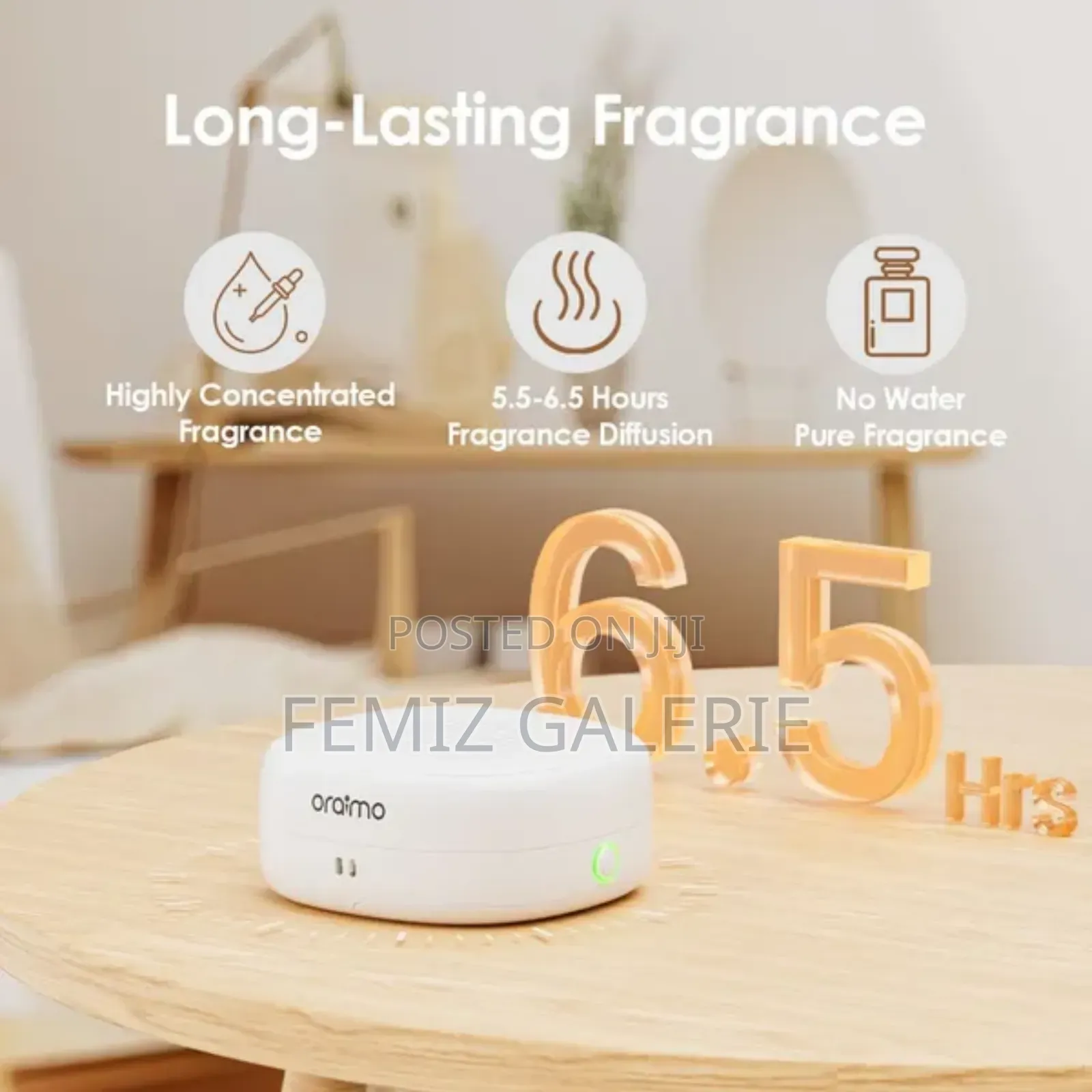 Oraimo Aromago Waterless Rechargeable Aromatherapy Diffuser
