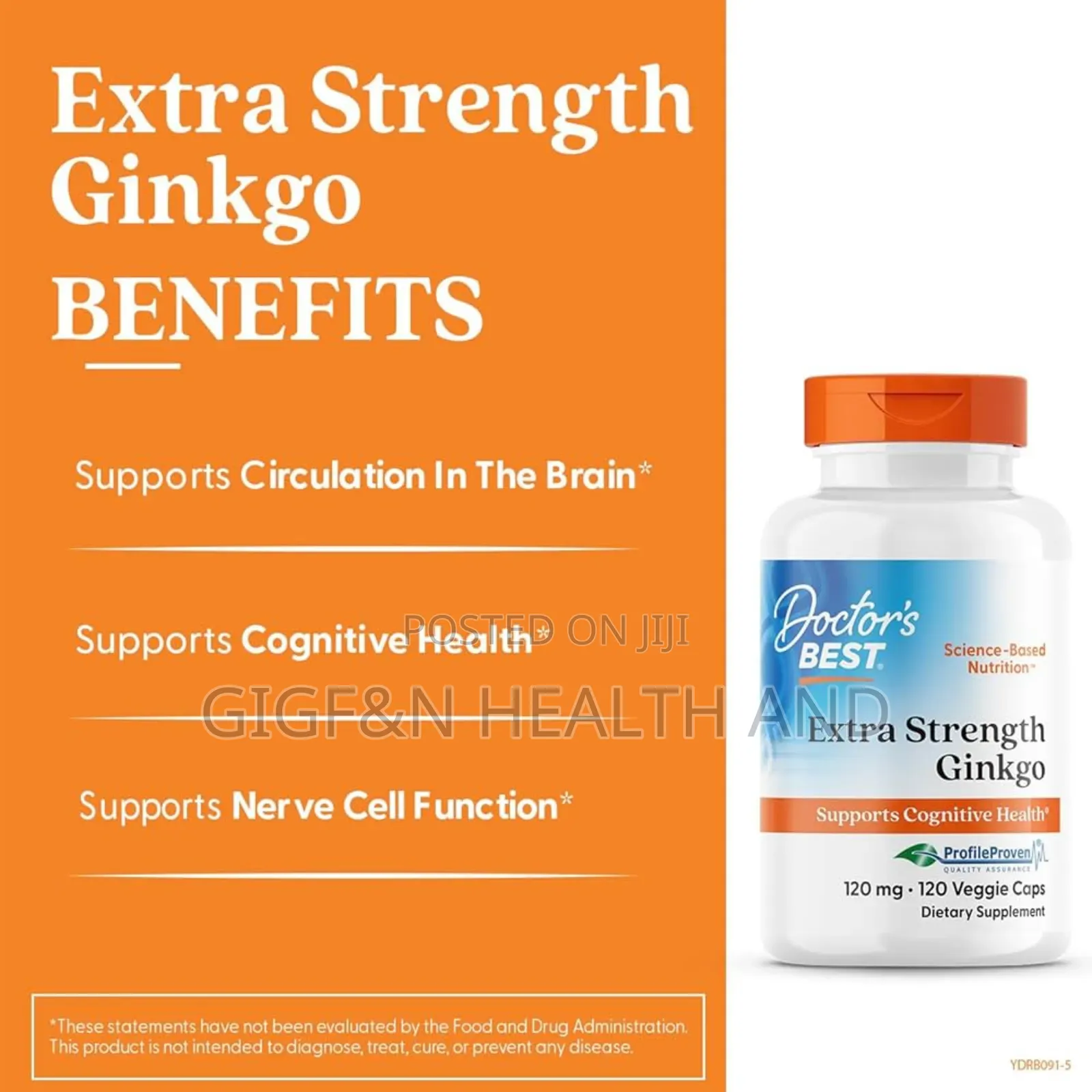 Extra Strength Ginkgo Biloba, 120mg(Blood Flow Mental Health)