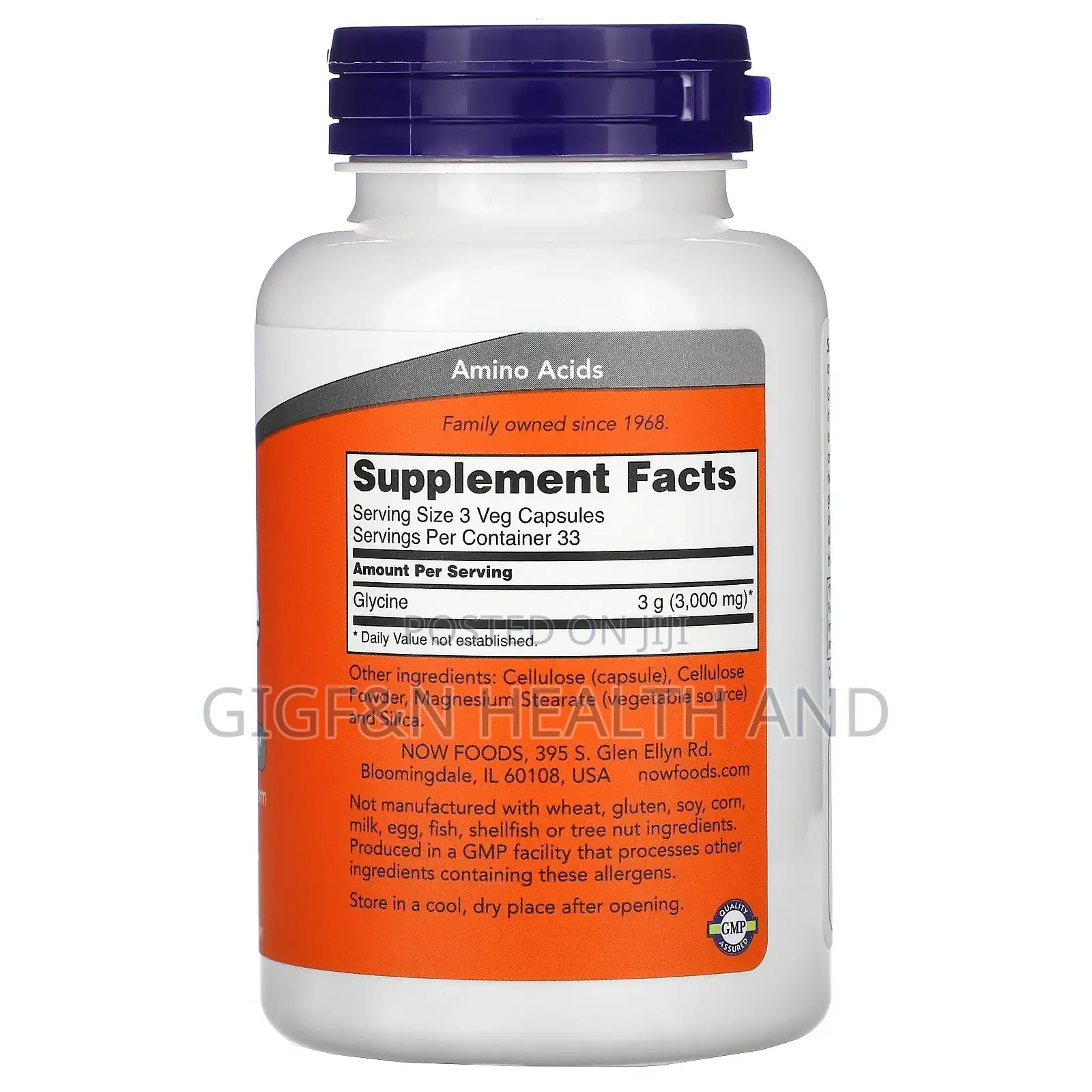 Now Foods, Glycine, 1000mg/100 Caps(Promote Restful Sleep)
