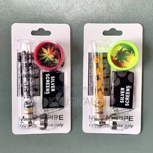 Pocket Glass Pipe With Screens Grinder