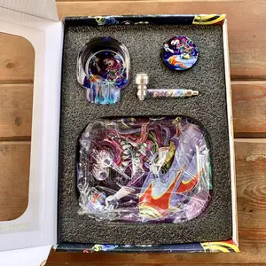 Smoke Set - Rolling Tray,Grinder,Pipe Ashtray