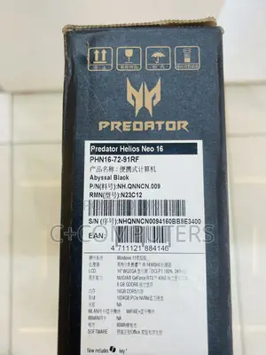 New Laptop Acer Predator Helios Neo 16 16GB Intel Core I9 SSD 1T