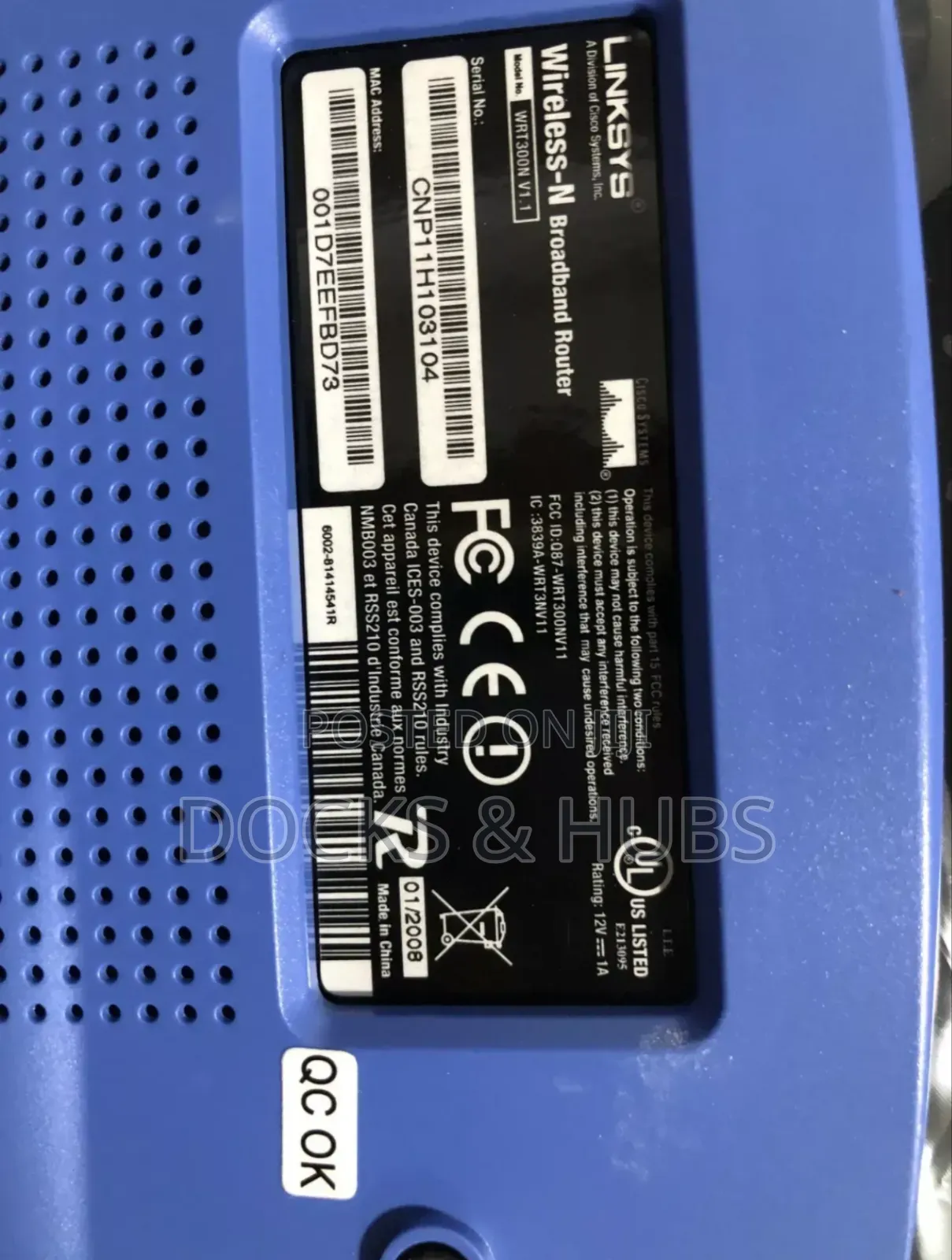 Linksys Wrt300n Wireless-N 4-Port Broadband Router With Mimo